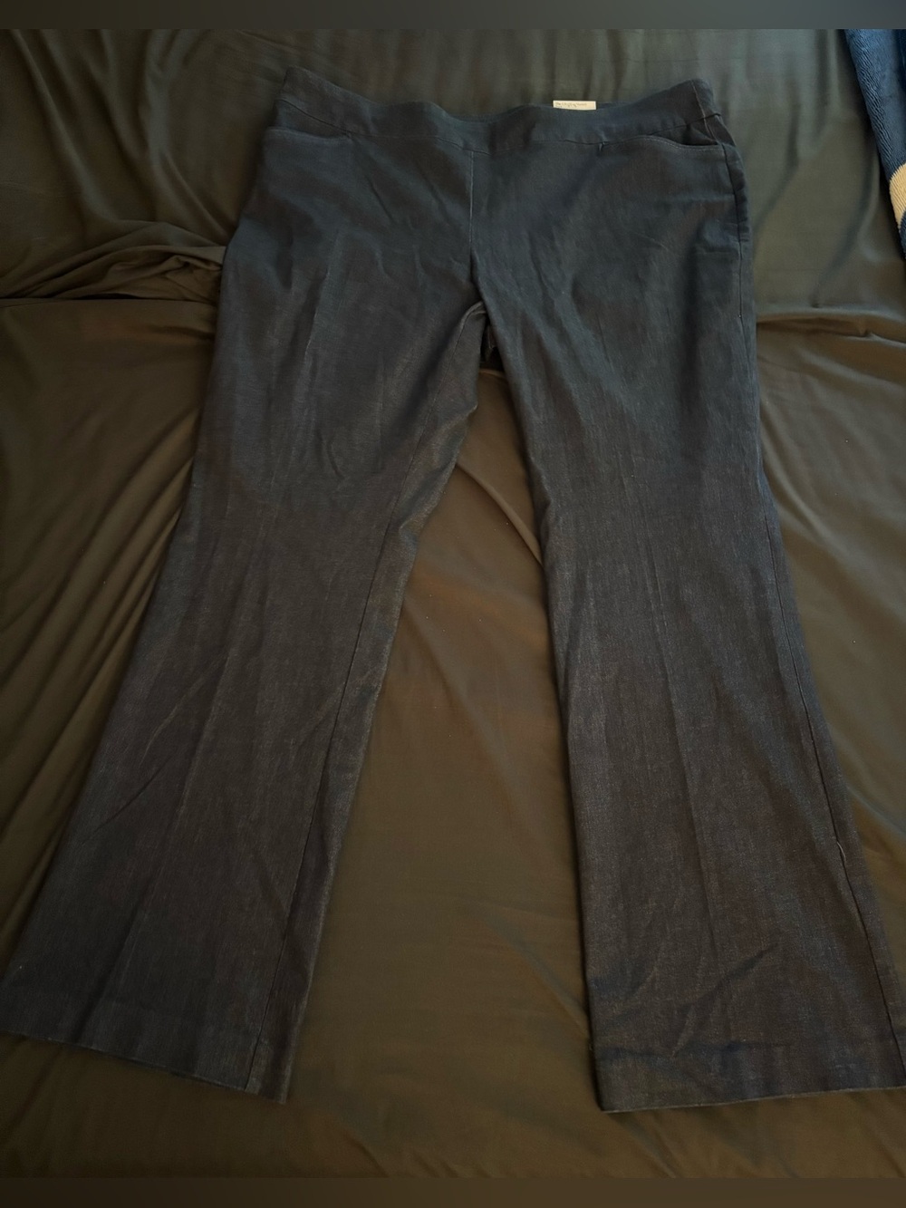 Women’s Croft & Barrow Bootcut Mid Rise 24W Long pull on pant Rinse Wag NWT
